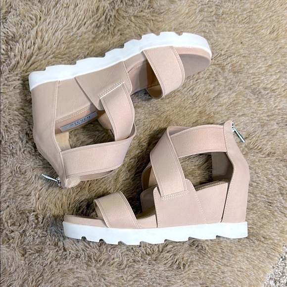 Steven By Steve Madden Strapped Wedge Sandals - Picture 11 of 11